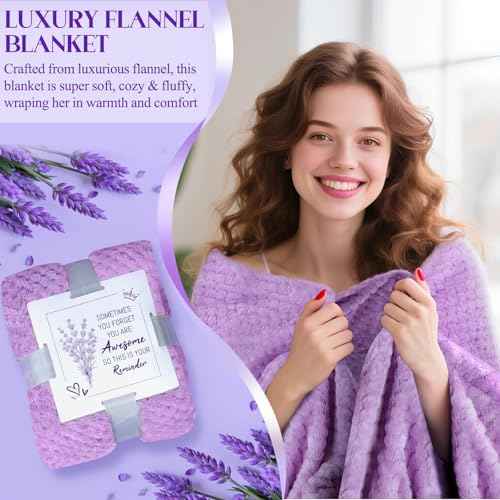 Kaulbiat Get Well Soon Gifts Baskets for Women Self Care Gifts, 12pcs Happy Birthday Gift Basket for Women Unique Gifts Set Ideas Relaxing Birthday Box w/Blanket for Her Mom Best Friends Female Sister