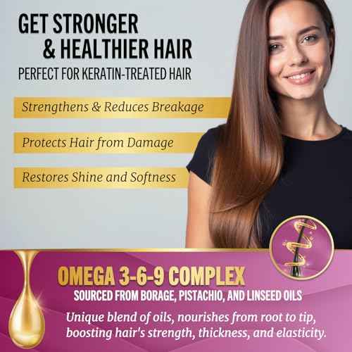 Jenoris Keratin Hair Mask for Dry, Damaged & Frizzy Hair ? Deep Conditioning Treatment with Natural Omega 3-6-9 Complex & Pistachio Oil, Salon-Professional, Paraben & SLS Free, 16.9 Fl Oz