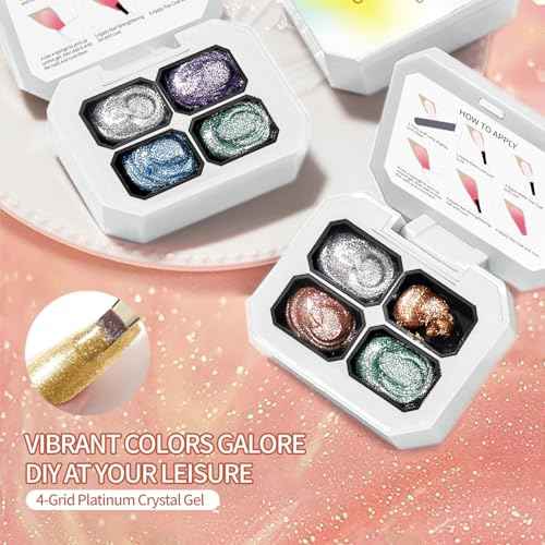 Finger Secret 4 Colors Set Ombre Pat Gel Nail Polish,Patting GelS Polish with 20Pcs Nail Sponges for 3d Gel Nail Art can be Painted in Salon or Home Use (k1)