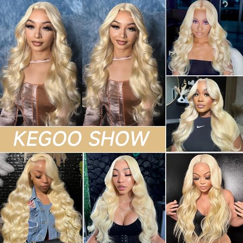613 Lace Front Wig Human Hair 13x6 Blonde Lace Front Wigs Pre Plucked 200% Density 613 Body Wave Hd Lace Frontal Wigs Human Hair Glueless 613 Blonde Wig 24 Inch