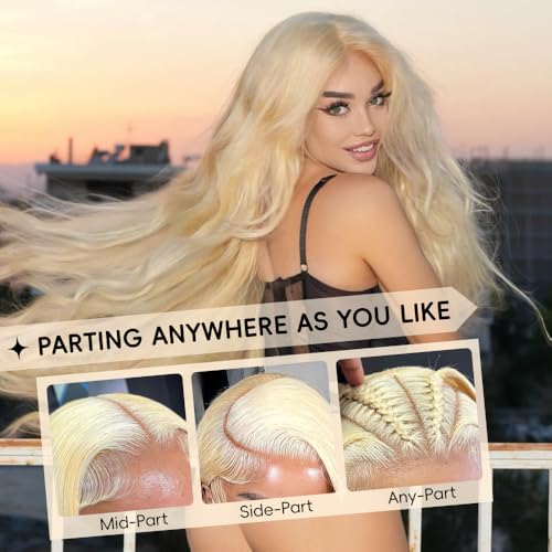 20 Inch 613 Lace Front Wig Human Hair Straight 200 Density Blonde Lace Front Wigs Human Hair Pre Plucked 13x6 Lace Front Wigs for Women