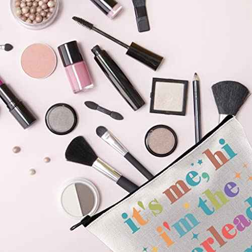 Cheerleader Zipper Makeup Bag It's Me, Hi I'm The Cheerleader It's Me Bag Cheerleading Teammate Gift (cheerleader)