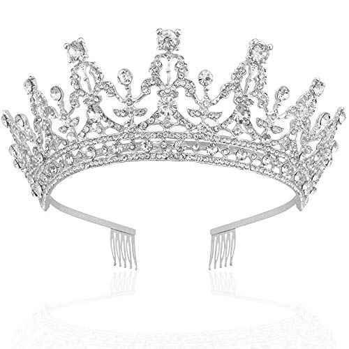 NODG Silver Tiaras and Crowns - Women's Hair Accessories for Wedding, Prom, Bridal Party, Halloween, Christmas
