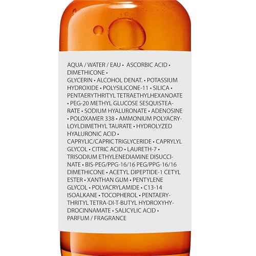 La Roche-Posay Pure Vitamin C Serum For Face With Hyaluronic Acid & Salicylic Acid, Hydrating & Brightening Serum, Boost Radiance & Reduce Wrinkles, Paraben Free