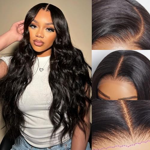 6x5 Lace Front Wig Human Hair Wig for Women 210% Density Body Wave Wig Wear and Go Glueless Wigs Pre-Cut Lace Wigs Pre Bleached Tiny Knots Wig(20inch, 6X5 Body Wave Wig)