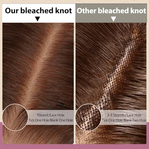 SFD 16inch Brown Glueless Wigs Human Hair Pre Plucked Pre Cut 200% Density Wear And Go Chocolate Brown Lace Front Wig 9x6 Hd Closure Loose Body Wave Wig Human Hair