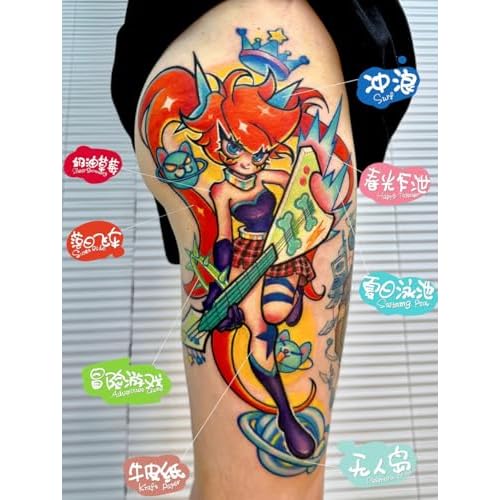 XTREME Ink Meow Meow Signature Tattoo Ink Set ? 12 Professional Colors for Illustrative, Anime & Contemporary Styles ? Vibrant Warm & Cool Tones ? Smooth Saturation (Set of 12, 0.5 oz)