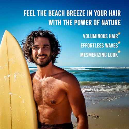 Sea Salt for Men ? Hair Texture Adds Instant Volume, Texture & Thickness, Lightweight Hair Salt for Natural, Textured Look, Achieve Effortless Beach Waves & All-Day Hold ?6,8 fl oz