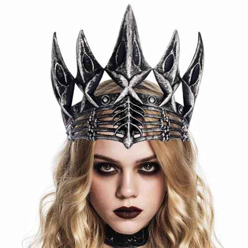 BARTOSI Halloween Crown Gothic Headpiece Vampire Headband Costume Headwear Hair Accessories for Women and Girls
