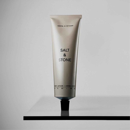 Salt & Stone Hydrating Gel Body Wash + Body Lotion | Santal & Vetiver