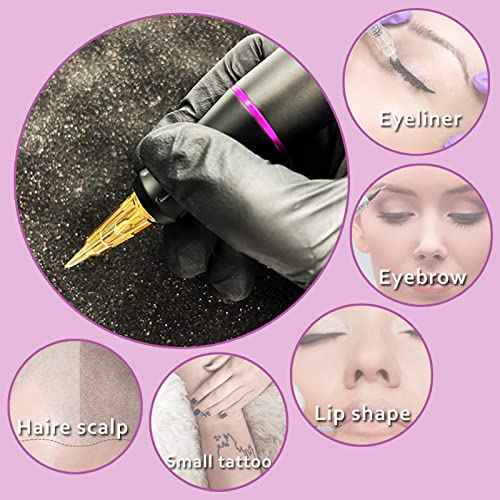 EZ Tattoo Cartridge Needles - 20Pcs #04 (1RL) Permanent Makeup SMP Round Liner 0.16MM Microblading Hair Scalp for Rotary Tattoo Machine Gun - V SELECT