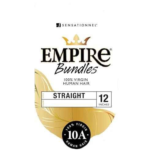 Sensationnel Human Hair Empire Bundles Weave - STRAIGHT 18" (Color:NATURAL BLACK, Pack of 2)