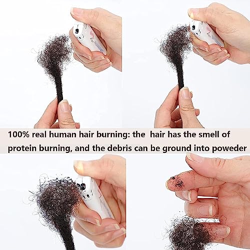 Loc Extensions Human Hair 4 Inch 0.6cm 60strands Dreadlock Extensions Real Human Hair Natural Black for Women Men 100% Full Handmade Permanent Can Be Dyed Bleached Curled