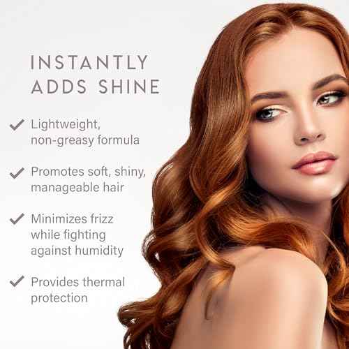 ALURAM Coconut Water Shine Serum, Frizz Elimination & Radiant Gloss for All Hair Types, 2 Fl Oz