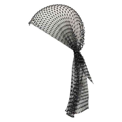 Women Mesh Rhinestone Headbands Glitter Hollow Out Hairbands Crystal Headscarfs Wrap for Rave Party Festival Nightclub