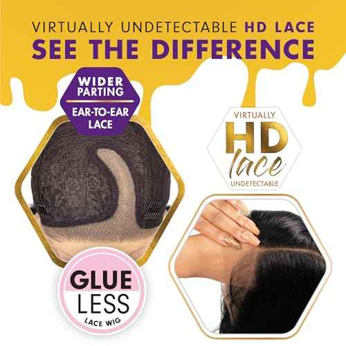 Sensationnel Butta Lace Wigs - Unit 1 Extra Wide 5 Inch Deep Parting Synthetic Preplucked Hairline Glueless Lacefront (613 BLONDE)