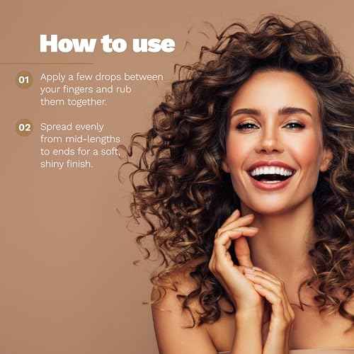 Finishing Oil for Curly, Wavy, and Coily Hair | Natural Oil-Based Formula to Seal and Retain Moisture | Strengthens, Softens, and Adds Shine | BE YOURSELF | 4 OZ