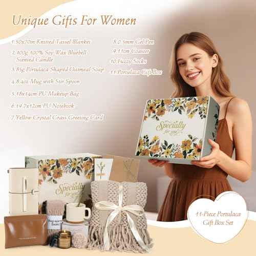 Self Care Gifts for Women Get Well Soon Gift - Sympathy Gift Baskets for Women Care Package, Birthday Gifts Thinking of You Inspirational Christmas Gift for Mom Her Friend Sister Wife Coworker