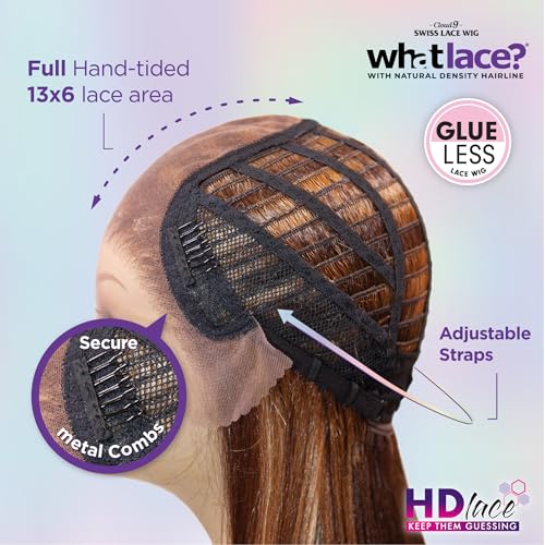Sensationnel What Lace 13X6 Wigs - Janelle Lacefrontal Hand Tied Glueless Synthetic With Natural Density Preplucked Hairline (BURGUNDYWINE)