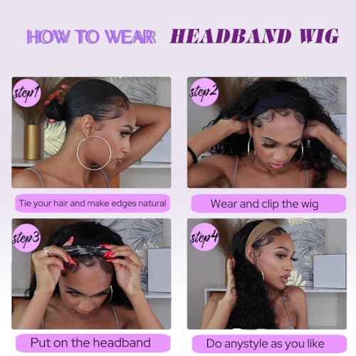Vivica A. Fox Hair Collection ARON, Pure Comfort Cap, Natural Brazilian Remi Human Hair Wig (1 Jet Black)