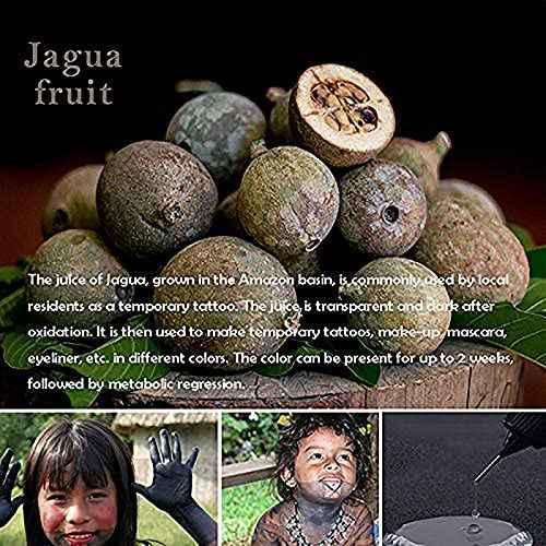 Temporary Tattoos Kits, wumawu Semi Permanent Tattoos, DIY Fake Freckles Temporary Tattoos for Women Men Kids Party,Summer Trend hand Ink with 78 Pcs Tattoo Stencils,Jagua Gel - Full Kit 5 Bottles