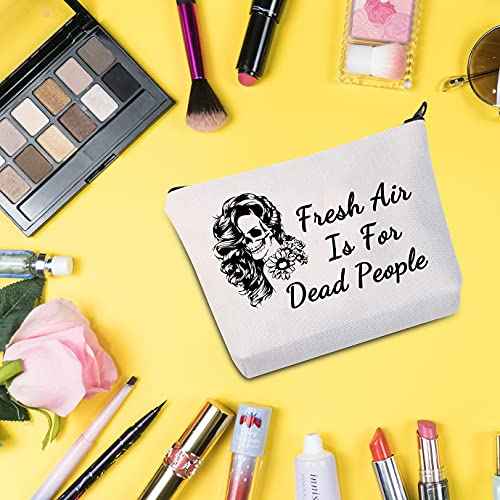Murder Podcast Fan Gift Crime Gifts Fresh Air Is For Dead People Cosmetic Bag Morbid Podcast Travel Make Up Pouch