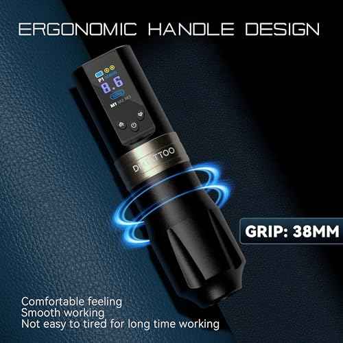 Tattoo Gun Wireless Tattoo Machine 1800mAh Batteries Complete with Tattoo Ink for Tattoo Artist Beginners