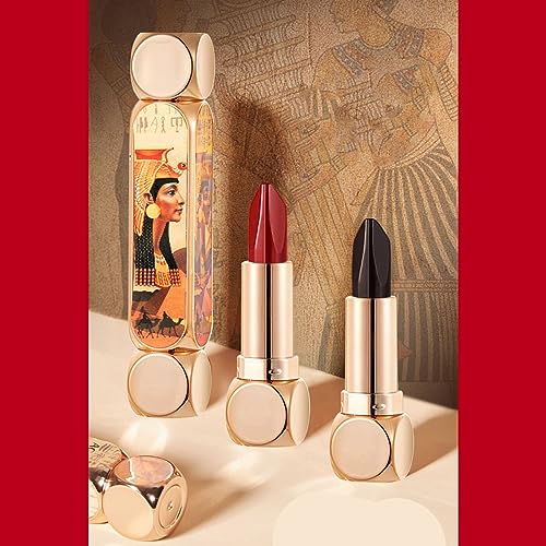 ANGGREK Lasting, Exquisite, Elegant 6 Color Lipstick, Double Head Colorful Matte Lipstick with Easy Removal, Great Makeup Lovers