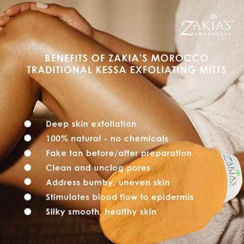 Original Kessa Exfoliating Glove - Lively Pink - Microdermabrasion Exfoliating Mitts, Removes unwanted dead skin, dirt and grime and Keratosis Pilaris. Great for spray tan removal. 1 unit