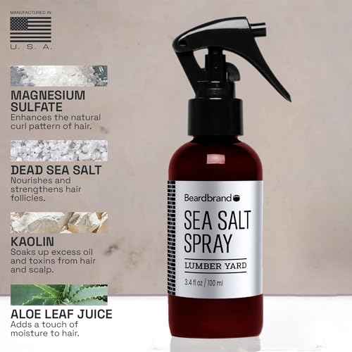 Sea Salt Spray for Men ? Hair Texture Spray Adds Instant Volume, For Lightweight Natural Textured Look, Lumber Yard Scent, Achieve Effortless Style & All-Day Hold
