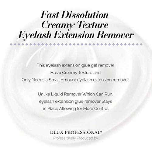 Eyelash Extensions Gel Glue Remover - 15ml, Clear Natural Pigment, Professional Korean Eyelashes Extensions Adhesive Remover Gel Type, Fast Dissolution, Eyelash Extension Supplies (GEL REMOVER)