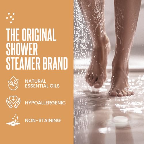 Cleverfy Citrus Shower Steamers Aromatherapy ? Stocking Stuffers for Teen Girls, Women and Wife ? Christmas Gifts for Teens and Women ? White Elephant Gifts for Adults ? 18 Tablets