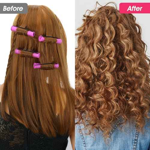 30PCS Perm Rollers,Purple Perm Rods for Black Women Bangs, Small Perm Rods DIY Hair Tools, Used to Create Different Types of Hairstyles at Home and Salon, Such as Curly and Wavy Hair