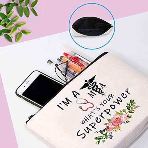 Ma Gift Medical Assistant Graduation Gift Med MA Inspiration Cosmetic Bag I'm A MA What's Your Superpower (I'm A MA Bag)