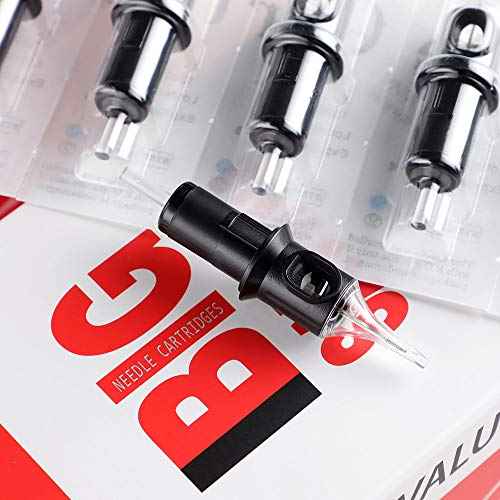 STIGMA Disposable Tattoo Cartridge Needles 50Pcs Assorted Sizes 3RL 5RL 7RL 9RL 11RL 0.35mm of Round Liner Soft Edge for Tattoo Machines 50Pcs EN05-50KIT-E