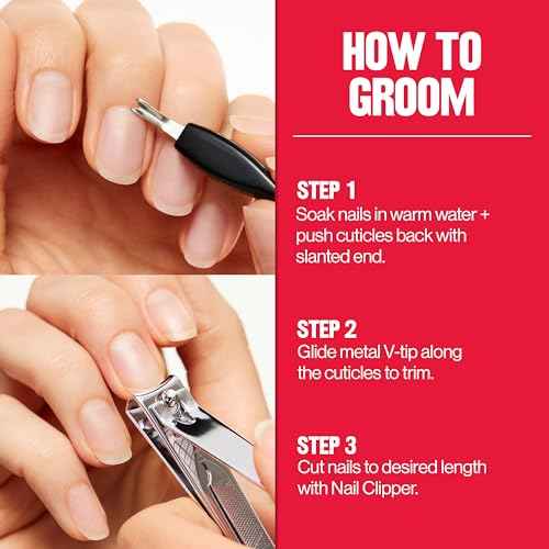 Revlon Cuticle Trimmer With Cap, High Precision V-Tip and Comfortable Grip for Gentle and Easy Trimming, 1 Count