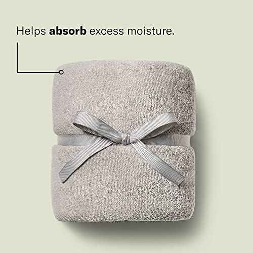 DevaCurl Microfiber Anti-Frizz Hair Towel | Gently Dries | Gray