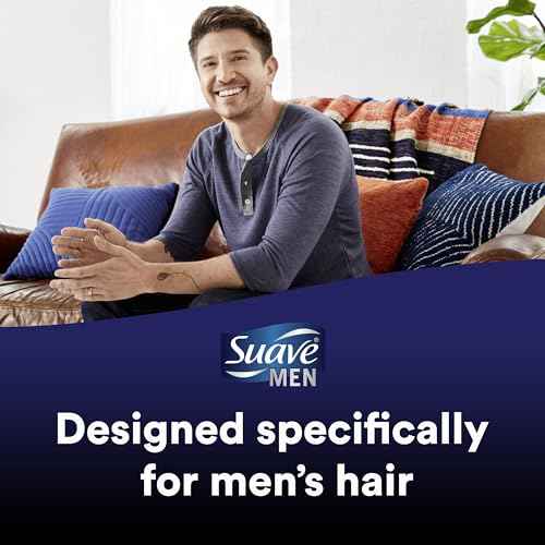 Suave Men Shampoo and Conditioner 2 in 1 Ocean Charge Refreshing, Cleanse and Conditions Hair, 40 oz Pack of 3