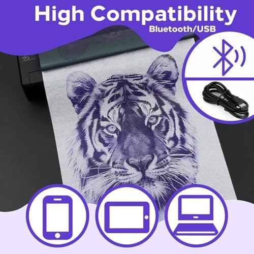 Tattoo Stencil Printer Portable Tattoo Stencil Transfer Machine Copier Thermal Tattoo Copier Machine Mini Tattoo Printer
