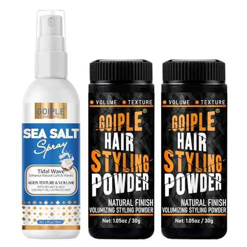 Hair Styling Powder 1.05oz Natural Look Volumizing & Texturizing Powder Flexible Hold Easy to Apply Texture Powders Sea Salt Spray for Men Women All Hair Style