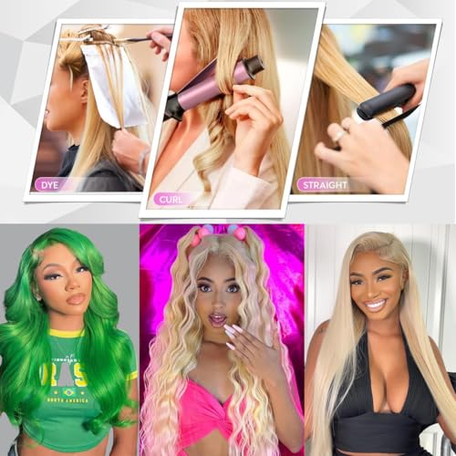 Blonde Human Hair Bundles Body Wave 613 Bundles 26 Inch 100% Unprocessed Brazilian Virgin Remy Sew In Hair Extensions Silky and Soft No Tangle Multipurpose 100g
