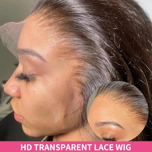 22 Inch Body Wave 13x6 Lace Front Wigs Human Hair HD Lace Frontal Wigs Human Hair for Women Glueless Wigs Human Hair 200% Density Pre Plucked with Baby Hair