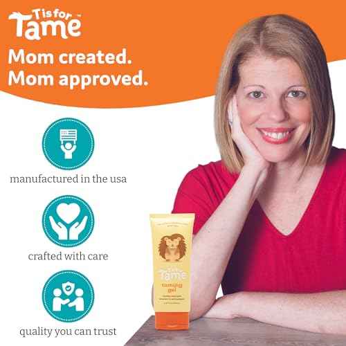 T is for Tame Taming Gel - Boys & Girls Baby Hair Styling Gel for Frizz Control, Flyaways - Natural Toddler, Kids Hair Tamer, Flexible Hold, 3.38fl oz, 2 Pack