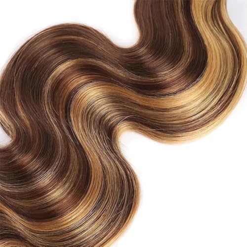 Highlight Human Hair Bundles P4/27 Body Wave Bundles 32 32 32 Inch 2 Tone Honey Blonde Human Hair 3 Bundles