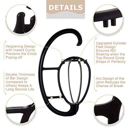 Dreamlover Hanging Wig Stand, Head for Wigs, 4 Sets