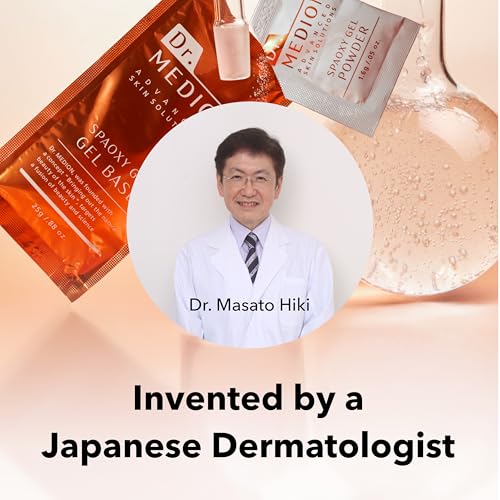Dr. Medion Spaoxy Gel Advanced - Intensive Carbonated Skin Treatment Mask for Hydrated, Glowing Skin ? Dermatologist Developed CO2 Therapy Mask, Made in Japan