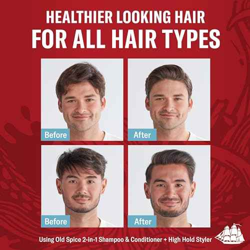 Old Spice Krakengard 2-in-1 Shampoo & Conditioner for Men, Healthier, Fuller, More Moisturized Looking Hair, 13.5 Fl Oz Each (Pack of 6)