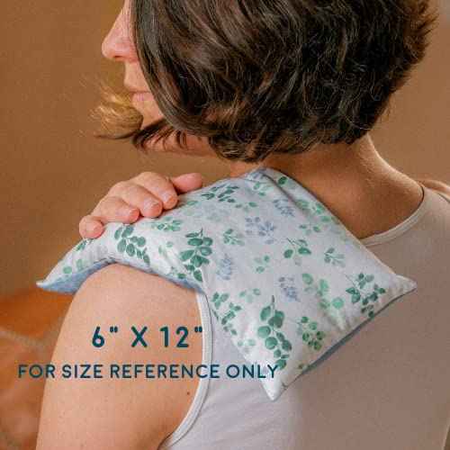 Hot Cold Pack Reusable and Microwavable Heating Pad with Flax Seed and Dried Herbs, Ice Pack, Aromatherapy Heat Pack