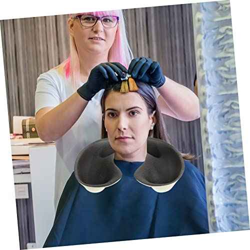 MERRYHAPY Hair Perm Potion Tray - Lightweight Black Neck Tray for Salon Hair Treatments and Home Use Ideal for Coloring Washing and Cutting