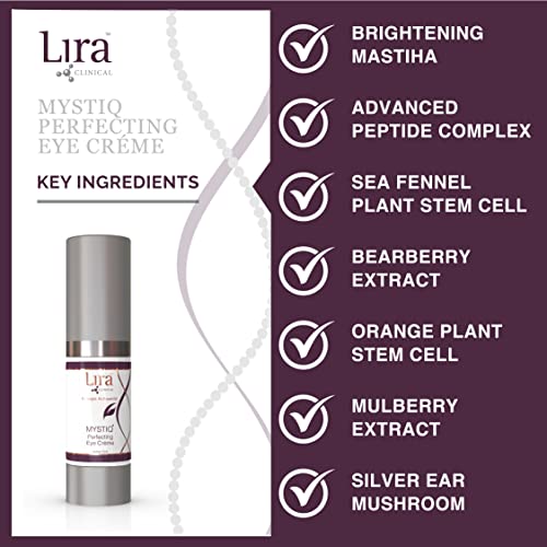 Lira Clinical MYSTIQ Perfecting Eye Cream - Lifting Anti Aging Eye Cream with Collagen Peptides - 0.5 fl oz